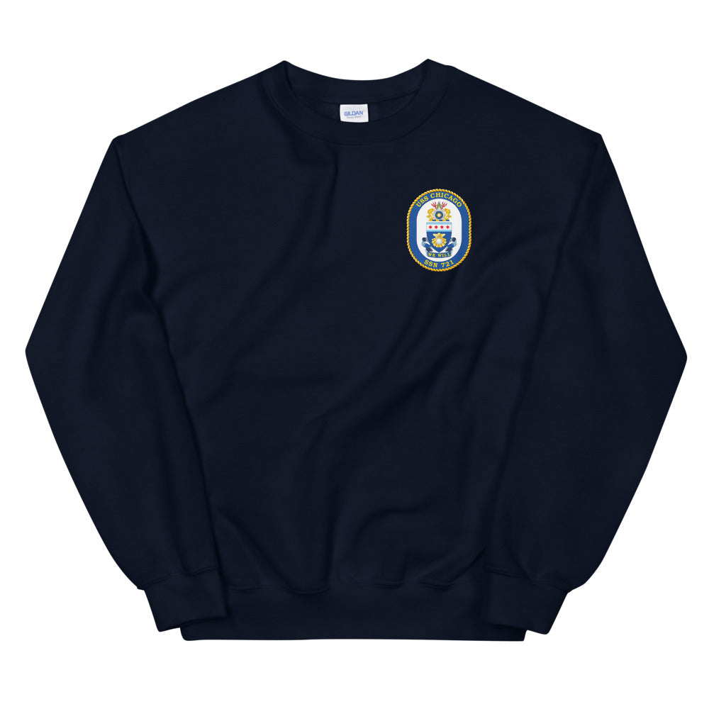 USS Chicago (SSN-721) Ship's Crest Sweatshirt