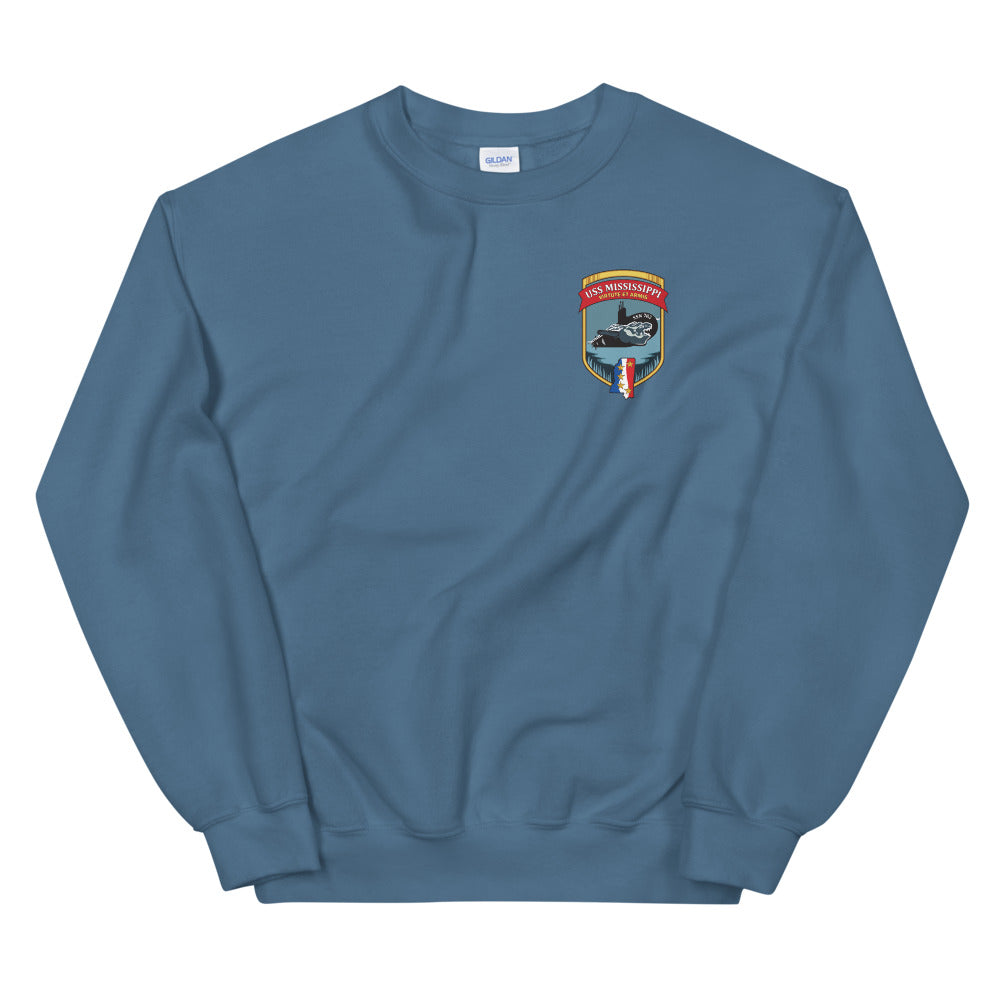 USS Mississippi (SSN-782) Ship's Crest Sweatshirt