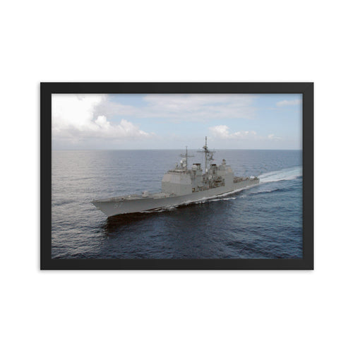 USS Lake Champlain (CG-57) Framed Ship Photo