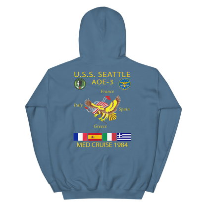 USS Seattle (AOE-3) 1984 Cruise Hoodie