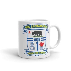 USS Sacramento (AOE-1) Ship's Crest Mug