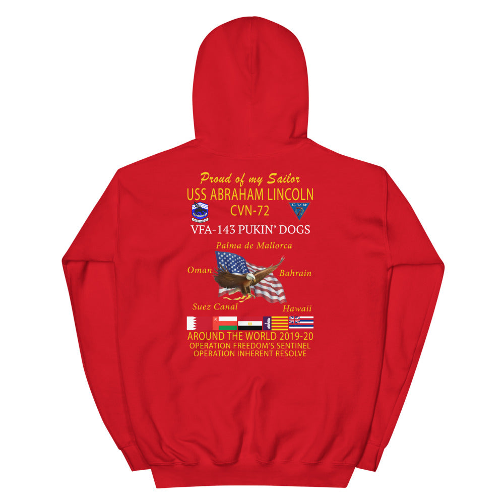 VFA-143 Pukin' Dogs 2019-20 Cruise Hoodie - Family
