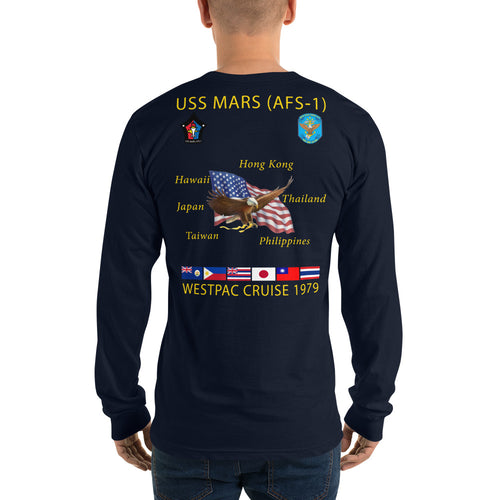USS Mars (AFS-1) 1979 Long Sleeve Cruise Shirt