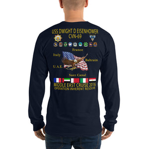 USS Dwight D. Eisenhower (CVN-69) 2016 Long Sleeve Cruise Shirt