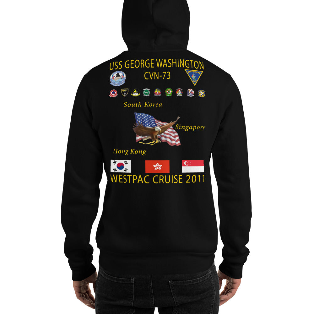 USS George Washington (CVN-73) 2011 Cruise Hoodie