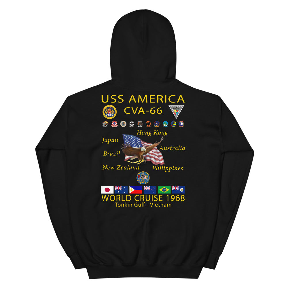 USS America (CVA-66) 1968 Cruise Hoodie