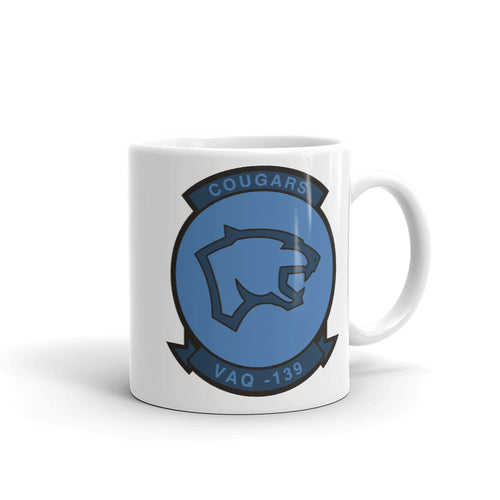 VAQ-139 Cougars Squadron Crest Mug
