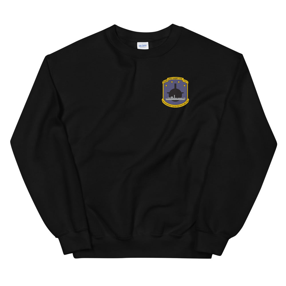 USS Hampton (SSN-767) Ship's Crest Sweatshirt