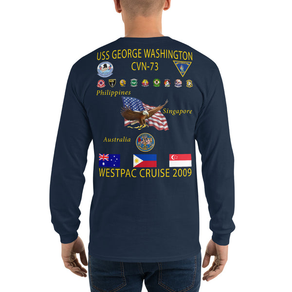 USS George Washington (CVN-73) 2009 Long Sleeve Cruise Shirt