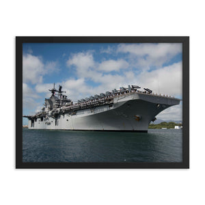 USS America (LHA-6) Framed Ship Photo