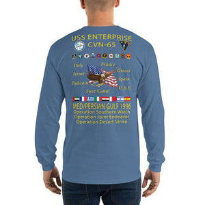 USS Enterprise (CVN-65) 1996 Long Sleeve Cruise Shirt