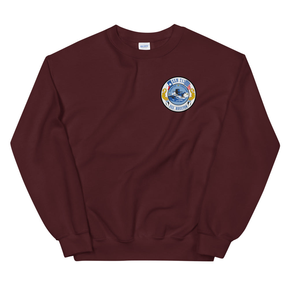USS Houston (SSN-713) Ship's Crest Sweatshirt
