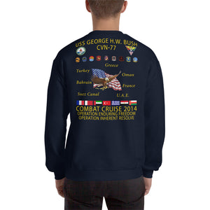 USS George HW Bush (CVN-77) 2014 Cruise Sweatshirt