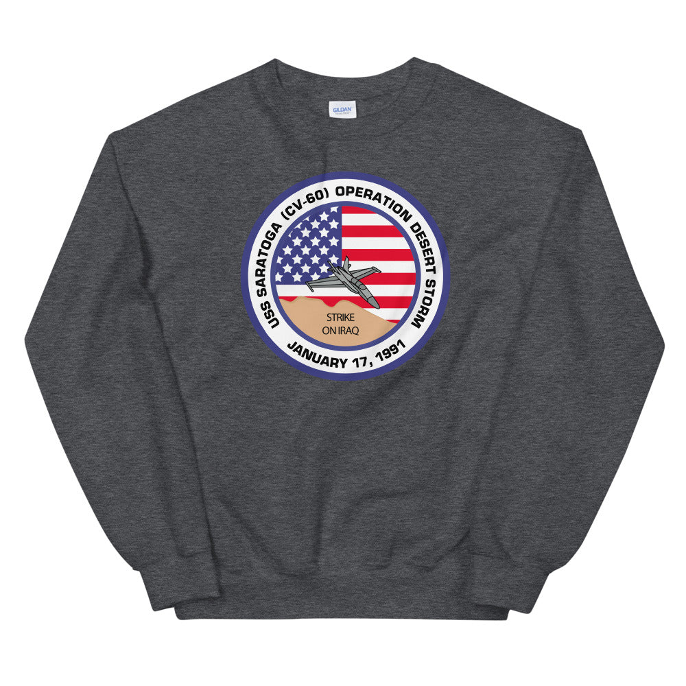 USS Saratoga (CV-60) Operation Desert Storm Sweatshirt