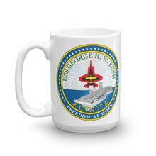 Load image into Gallery viewer, USS George H.W. Bush (CVN-77) Ship&#39;s Crest Mug