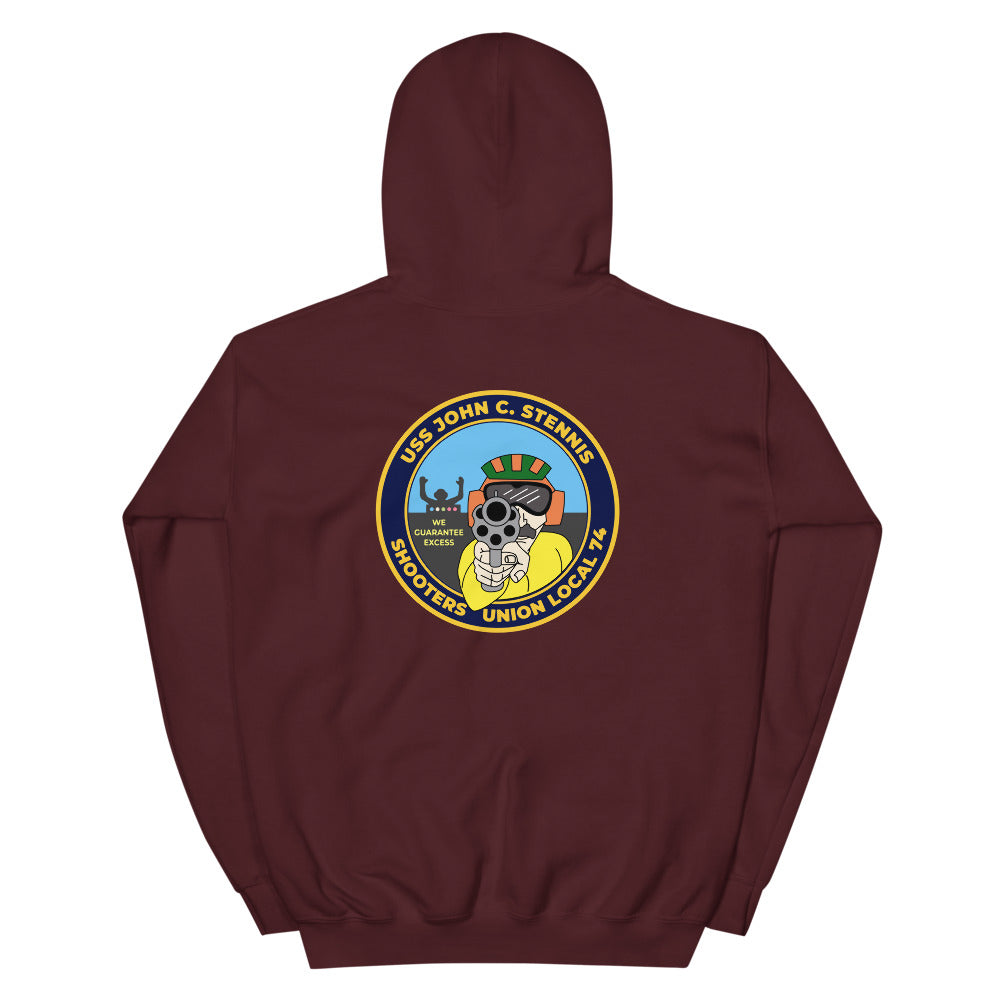 USS John C. Stennis (CVN-74) Shooters Union Local 74 Hoodie