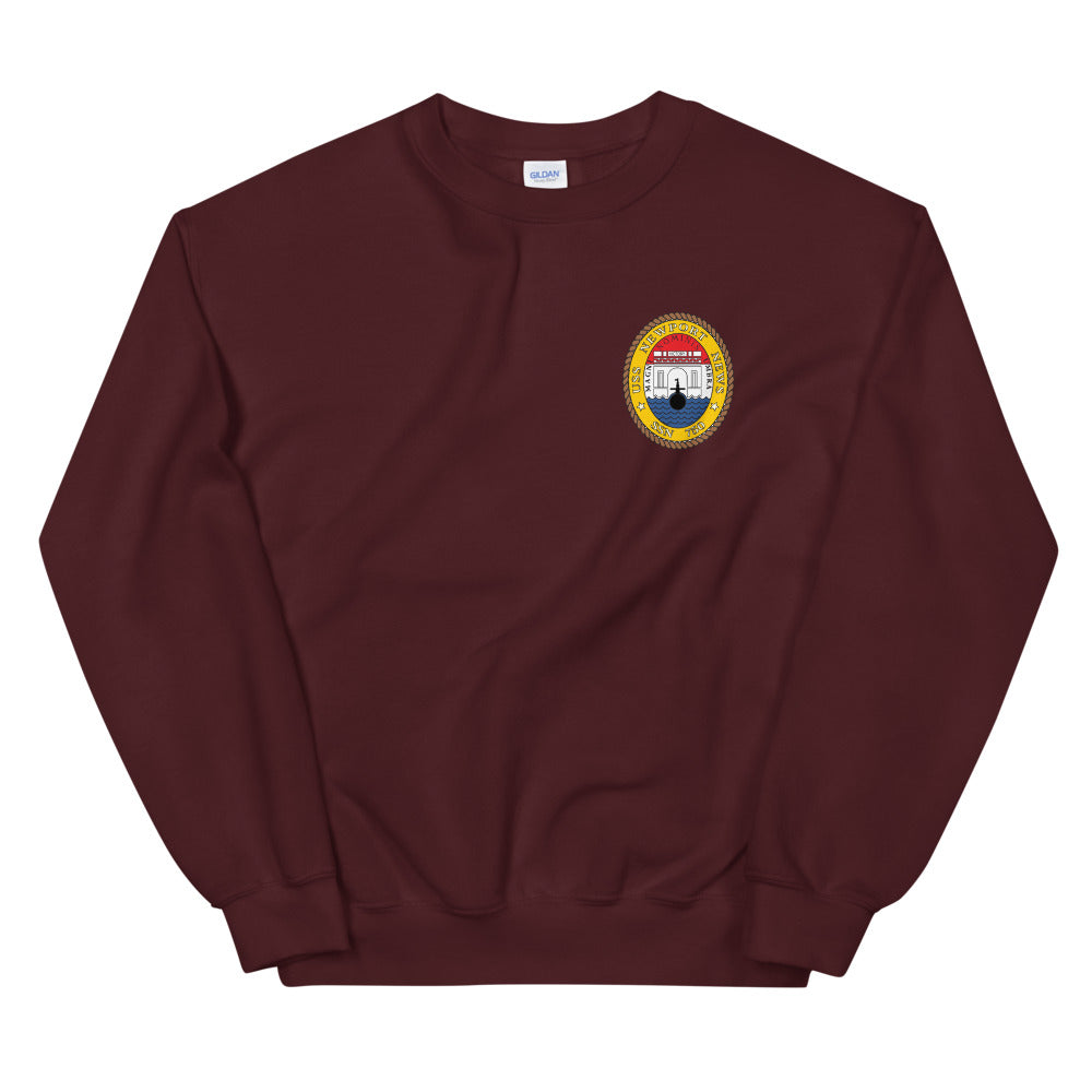 USS Newport News (SSN-750) Ship's Crest Sweatshirt