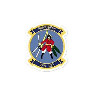 VFA-132 Privateers Squadron Crest Vinyl Sticker