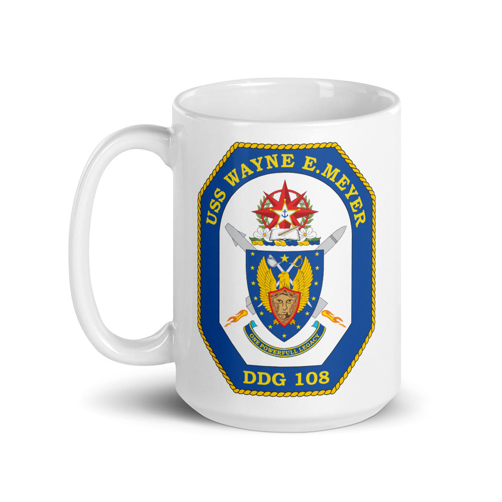 USS Wayne E. Meyer (DDG-108) Ship's Crest Mug