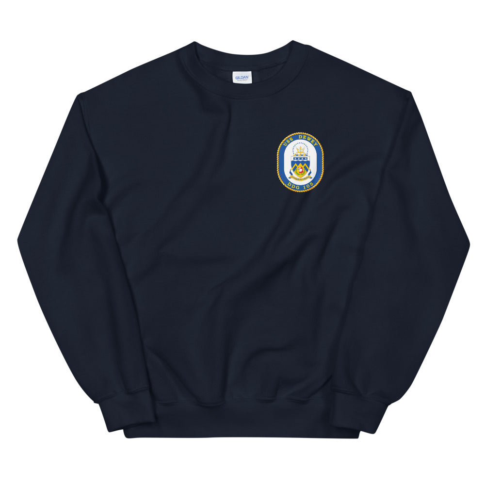USS Dewey (DDG-105) Ship's Crest Sweatshirt