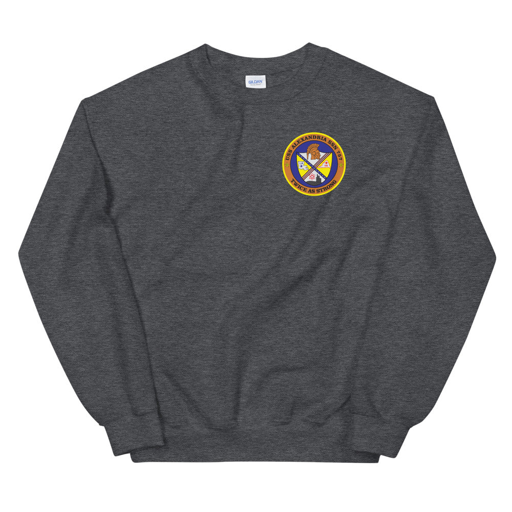 USS Alexandria (SSN-757) Ship's Crest Sweatshirt
