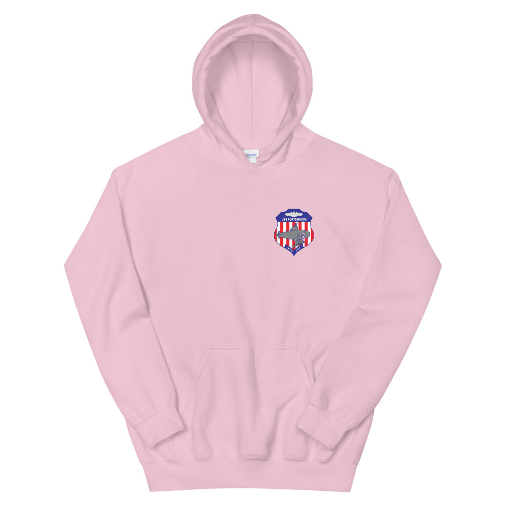 USS Portsmouth (SSN-707) Ship's Crest Hoodie