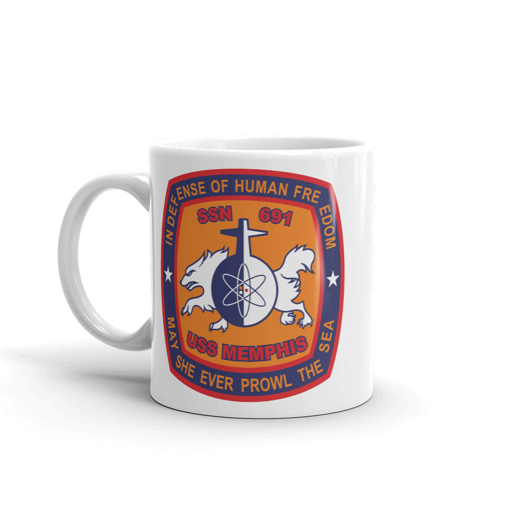 USS Memphis (SSN-691) Ship's Crest Mug