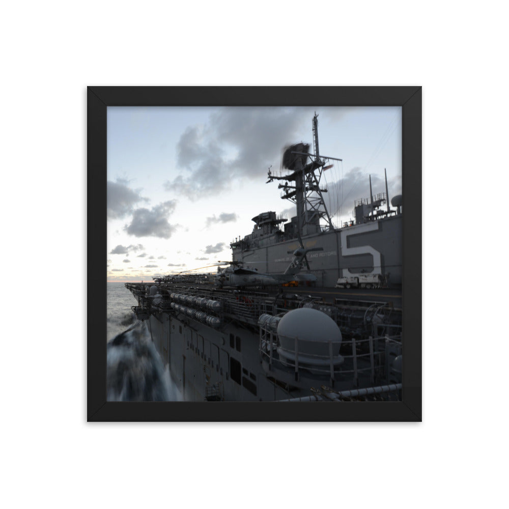 USS Bataan (LHD-5) Framed Ship Photo