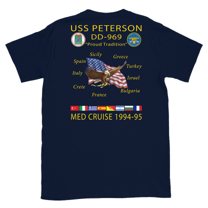 USS Peterson (DD-969) 1994-95 Cruise Shirt