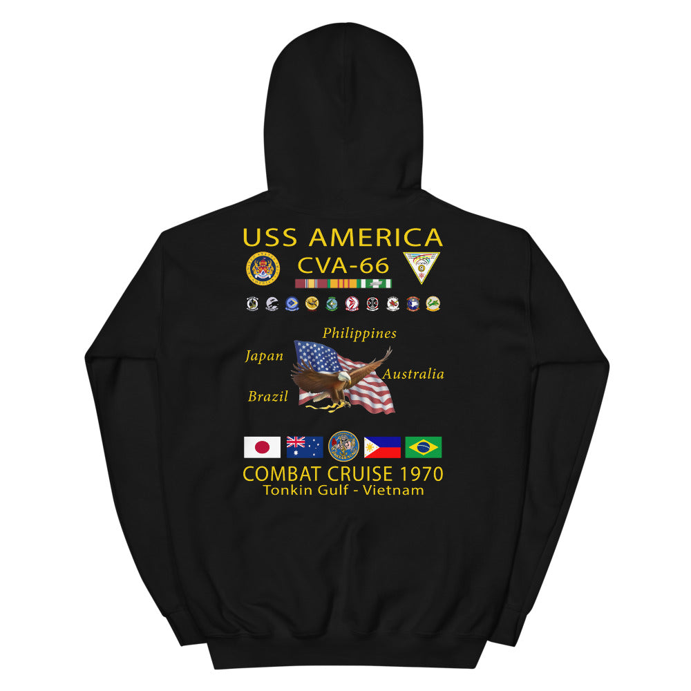 USS America (CVA-66) 1970 Cruise Hoodie