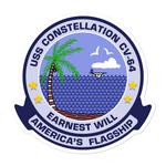USS Constellation (CV-64) Operation Earnest Will Vinyl Sticker