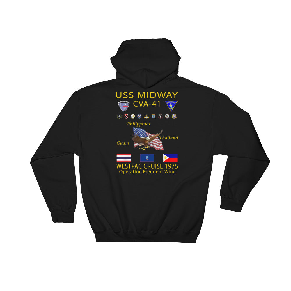USS Midway (CVA-41) 1975 Cruise Hoodie