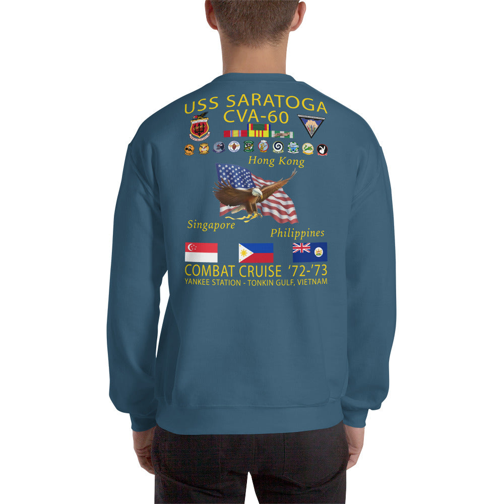 USS Saratoga (CVA-60) 1972-73 Cruise Sweatshirt