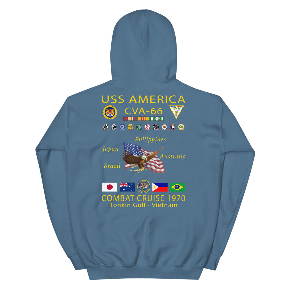 USS America (CVA-66) 1970 Cruise Hoodie