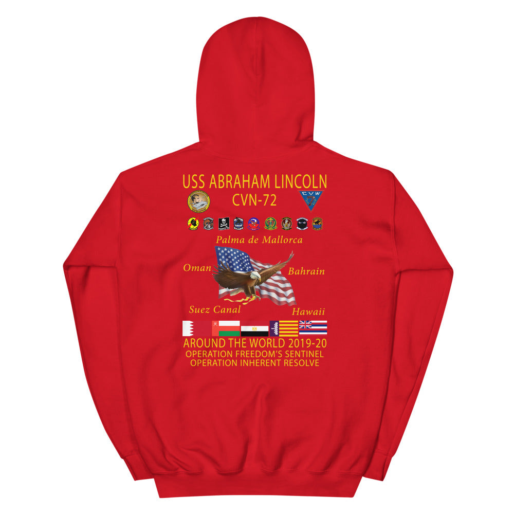 USS Abraham Lincoln (CVN-72) 2019-20 Cruise Hoodie