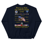 USS Constellation (CV-64) 1999 Cruise Sweatshirt - FAMILY