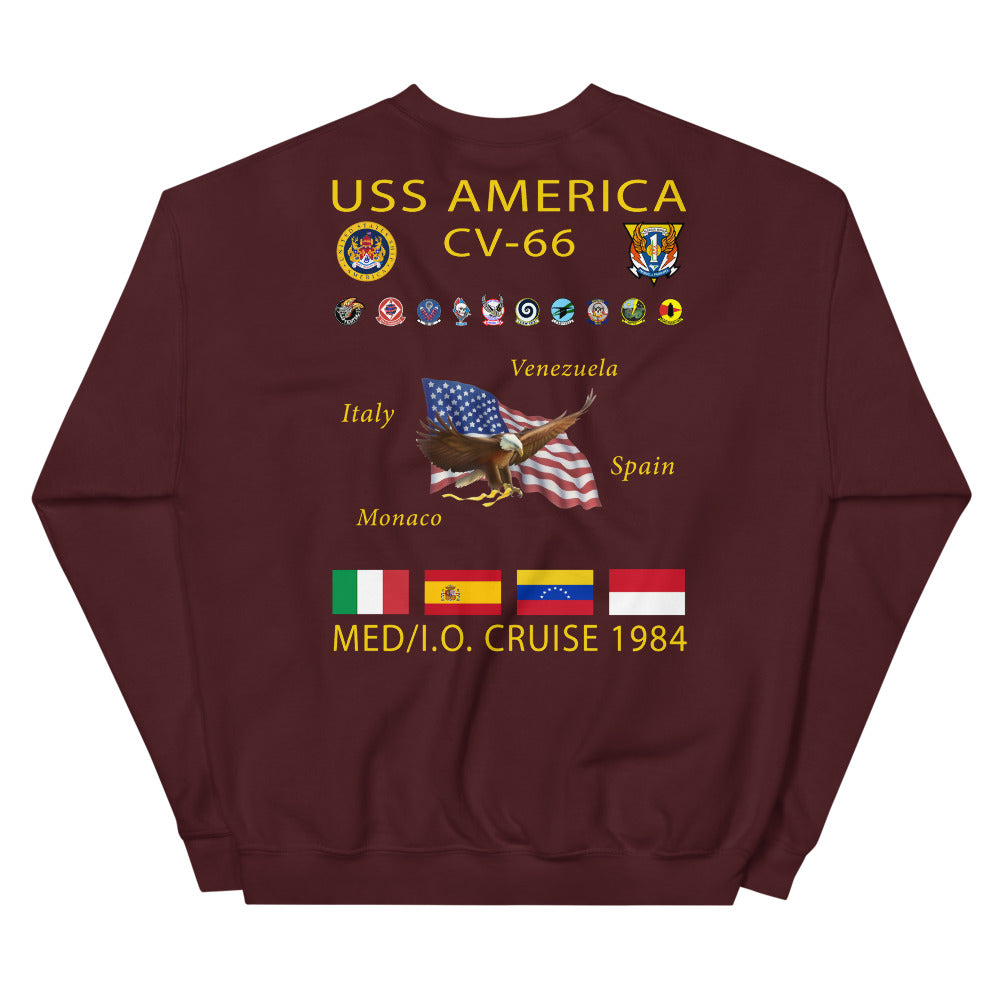 USS America (CV-66) 1984 Cruise Sweatshirt
