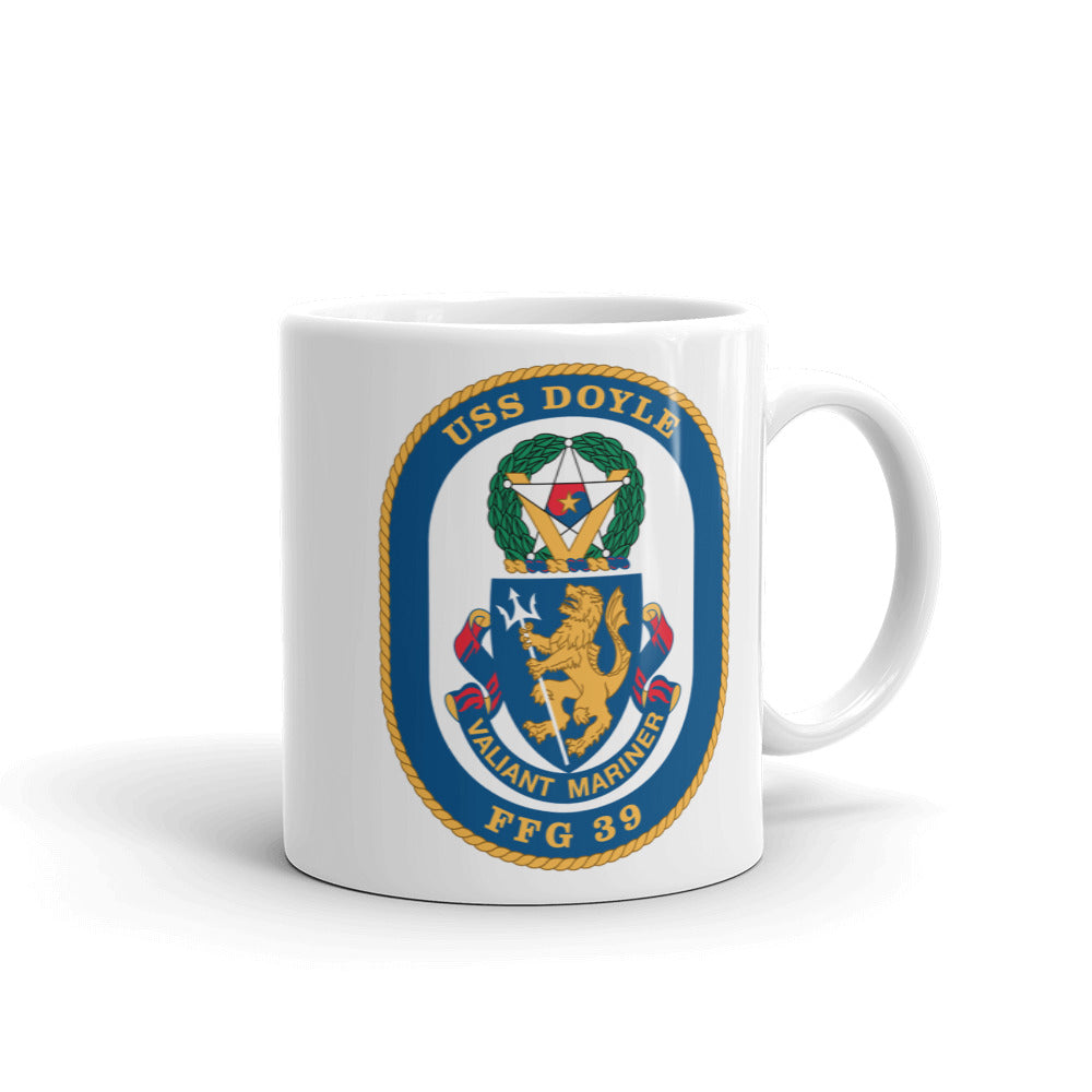 USS Doyle (FFG-39) Ship's Crest Mug
