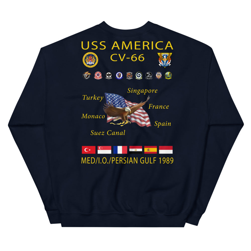 USS America (CV-66) 1989 Cruise Sweatshirt