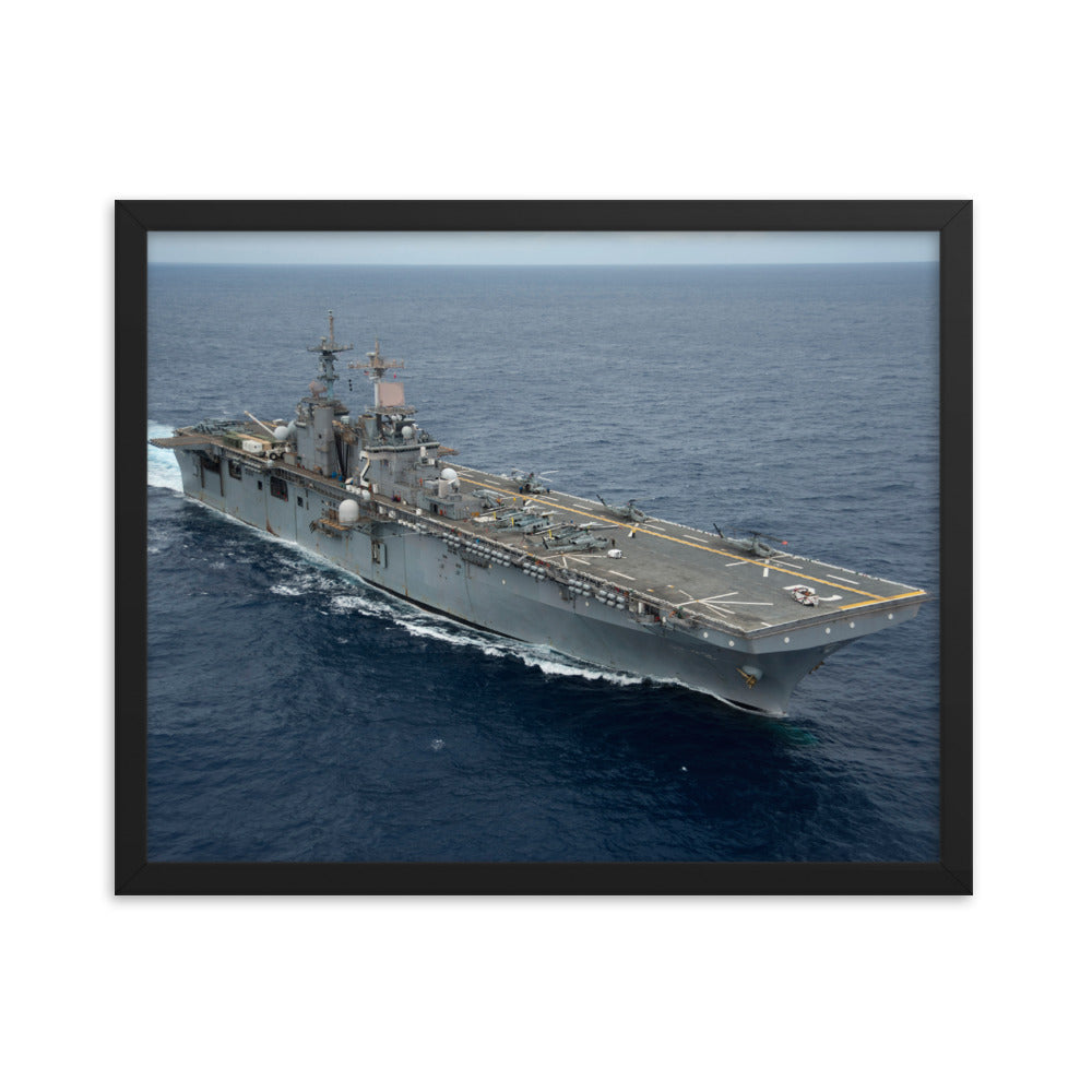 USS Essex (LHD-2) Framed Ship Photo