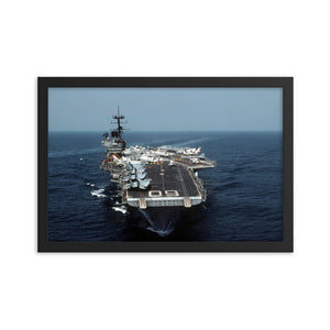 USS Saratoga (CV-60) Framed Ship Photo