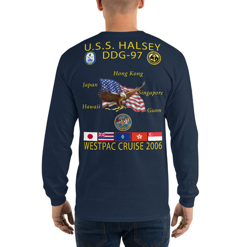 USS Halsey (DDG-97) 2006 Long Sleeve Cruise Shirt