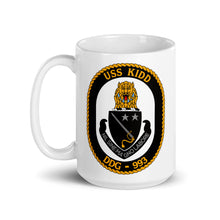 Load image into Gallery viewer, USS Kidd (DDG-993) Ship&#39;s Crest Mug