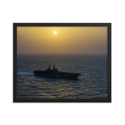 USS Bataan (LHD-5) Framed Ship Photo