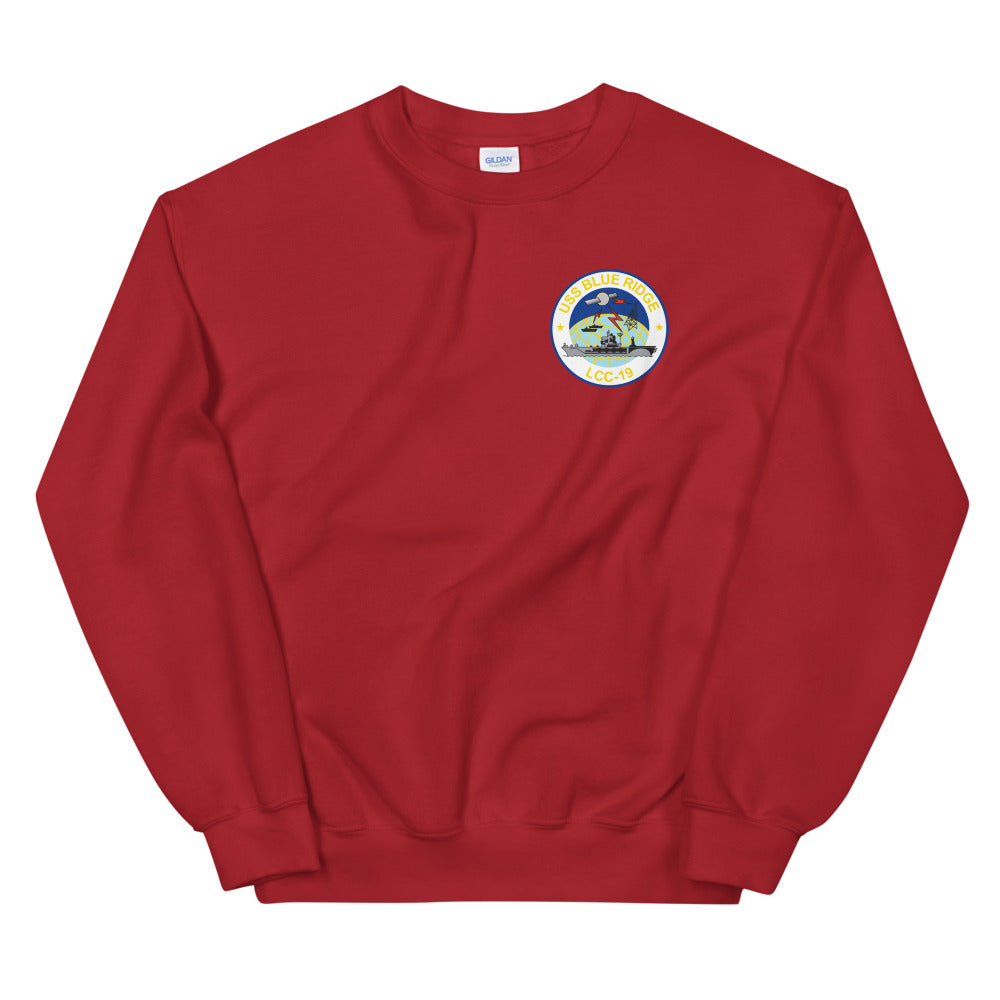 USS Blue Ridge (LCC-19) Ship's Crest Sweatshirt
