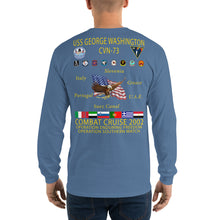 Load image into Gallery viewer, USS George Washington (CVN-73) 2002 Long Sleeve Cruise Shirt