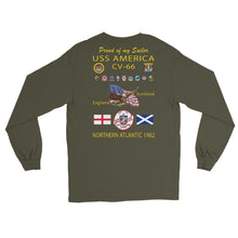 Load image into Gallery viewer, USS America (CV-66) 1982 Long Sleeve Cruise Shirt - FAMILY