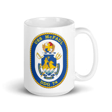 Load image into Gallery viewer, USS McFaul (DDG-74) Ship&#39;s Crest Mug