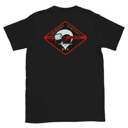 USS America (CV-66) '86 Line of Death - Special Edition Tee