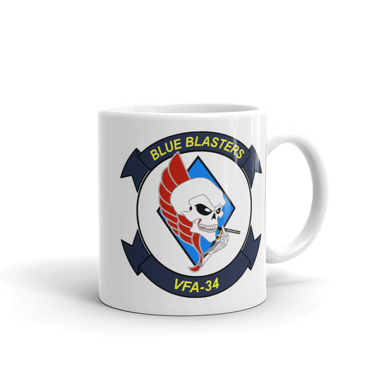 VFA-34 Blue Blasters Squadron Crest Mug